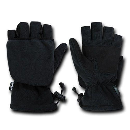 Fleece Shooter'S Winter Shooting Military Patrol Army Mittens Gloves-Black-Small-
