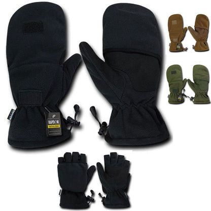 Fleece Shooter'S Winter Shooting Military Patrol Army Mittens Gloves-Black-Small-