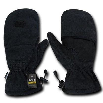 Fleece Shooter'S Winter Shooting Military Patrol Army Mittens Gloves-Black-Small-