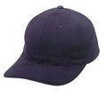 Flex Fit Brushed Cotton Fitted 6 Panel Low Crown Baseball Caps Hats-Navy-