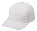 Flex Fit Brushed Cotton Fitted 6 Panel Low Crown Baseball Caps Hats-White-