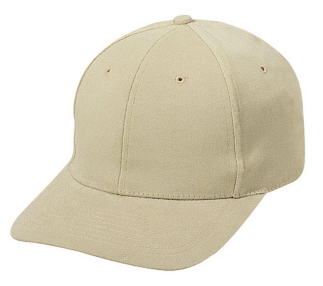 Flex Fit Brushed Cotton Fitted 6 Panel Low Crown Baseball Caps Hats-Khaki-
