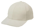 Flex Fit Brushed Cotton Fitted 6 Panel Low Crown Baseball Caps Hats-Stone Gray-