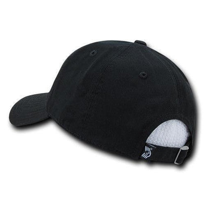 Freedom Isn't Free USA American Flag Washed Cotton Polo Baseball Dad Caps Hats-Black-