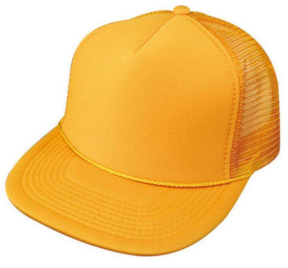 2 Dozen Flat Bill Blank 5 Panel Mesh Foam Trucker Baseball Hats Caps Wholesale Bulk-