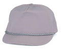 Boys Girls Kids Youth Size Cotton Twill 5 Panel Baseball Hats Caps-GRAY-