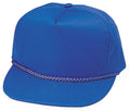 Boys Girls Kids Youth Size Cotton Twill 5 Panel Baseball Hats Caps-ROYAL-