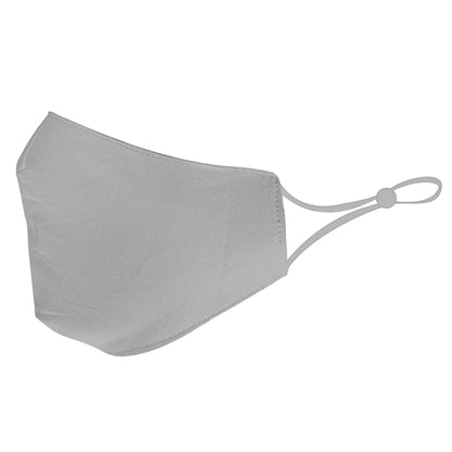 Cotton Face Mask Cloth Masks for Mouth Nose Washable Reusable Double Layer Covering Adjustable Ear Pack Lot-Grey-1 Piece-