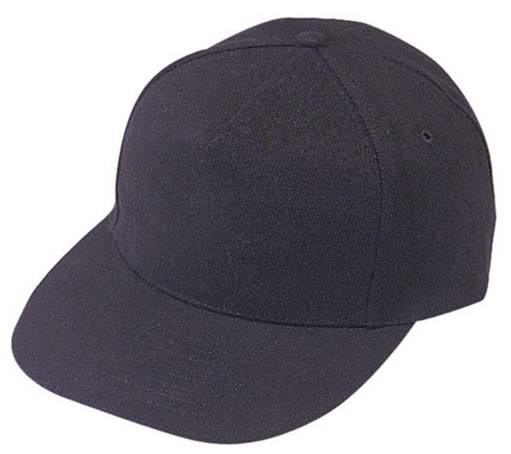 Heavy Brushed Cotton 5 Panel Low Crown Plain Two Tone Baseball Caps Hats-BLACK-