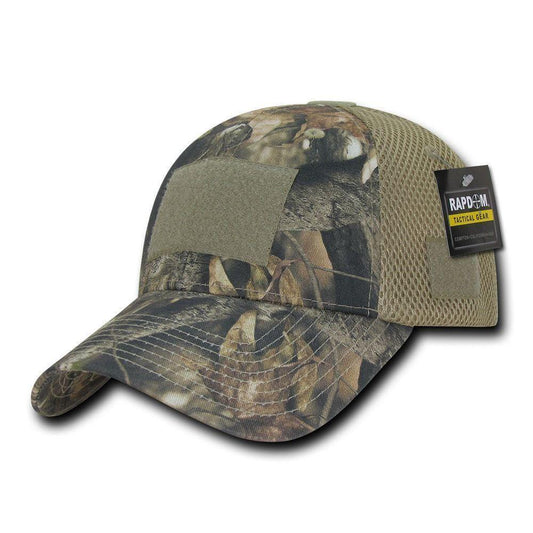 Hybricam Camouflage Tactical Hunting Air Mesh Pre Curved Bill Patch Caps Hats-