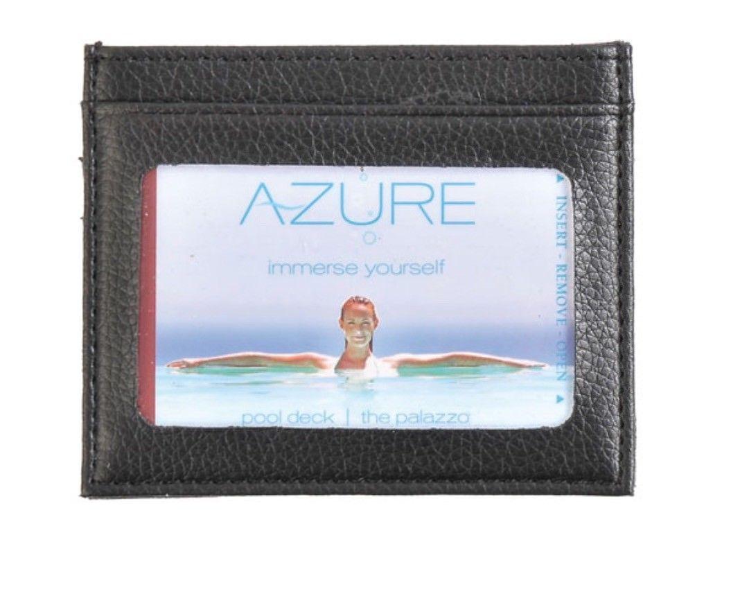 Small Id Money Holder Slim Thin Wallet 3 Card Holders Middle Compartment-