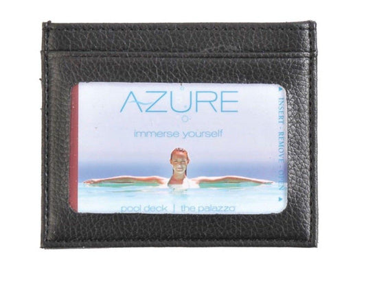 Small Id Money Holder Slim Thin Wallet 3 Card Holders Middle Compartment-
