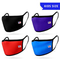 4 Pack Kids Size Face Masks Comfort Fit Double Layer Washable Reusable Made in USA-PACK E-