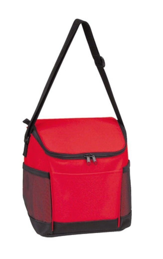 Insulated Cooler Lunch Box Bag Picnic Beer Drink Water 9-1/2 X 6-1/2inch-RED-