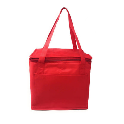 Insulated Cooler Lunch Box Bag With Foil Lining Food Water Drinks Picnic 11 X 10inch-BLACK-