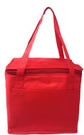 Insulated Cooler Lunch Box Bag With Foil Lining Food Water Drinks Picnic 11 X 10inch-RED-