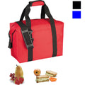 Wide Mouth Insulated Cooler Lunch Box Bags Picnic Beer Drink Water 14 x11-3/4inch-RED-