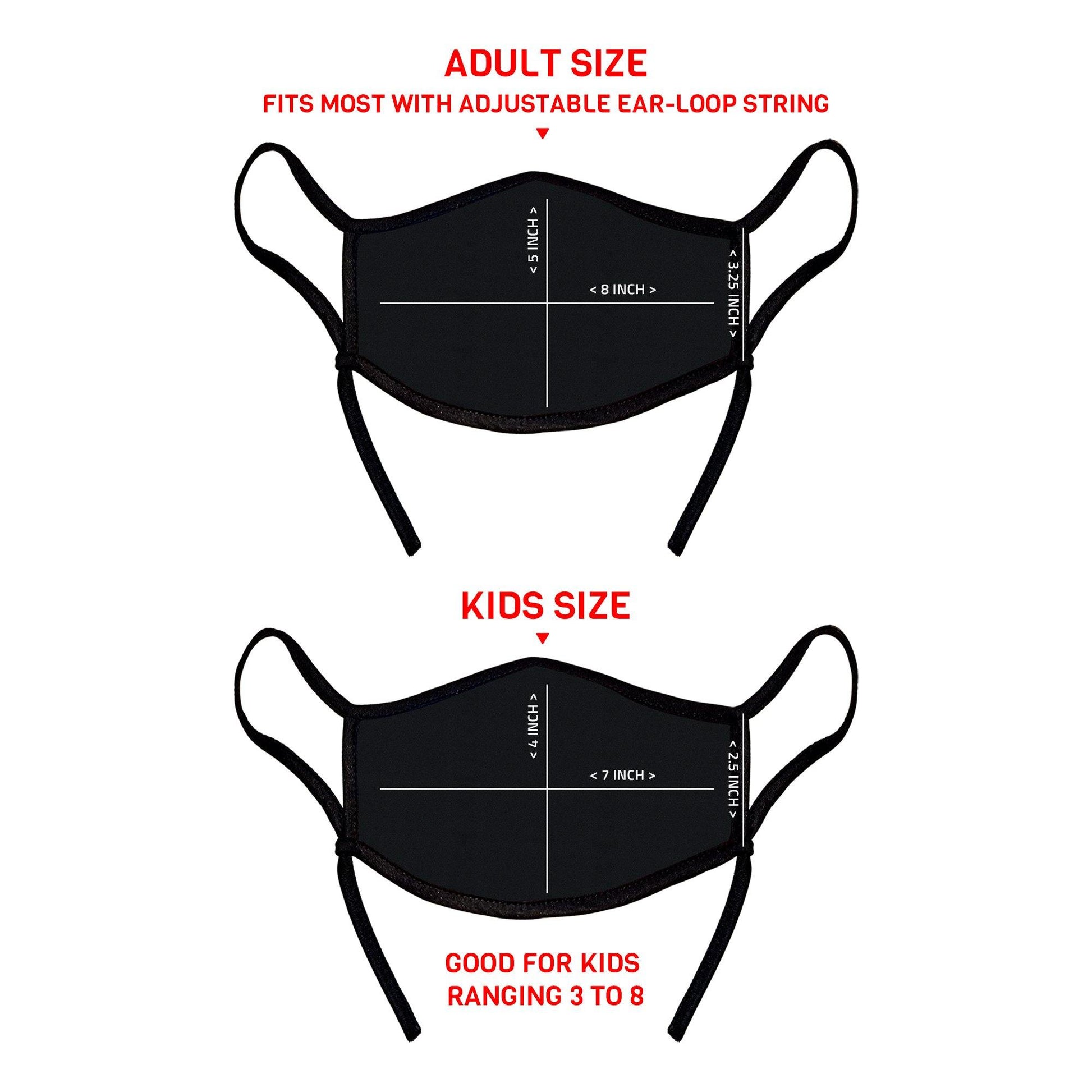 Casaba 4 Pack Face Masks Cute Holiday Christmas Cotton Adjustable Washable Reusable-Adult-