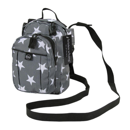 Kristen Whang Nylon Mini Small 2 Zip Pockets Adjustable Straps Bags Backpack-Lepoard-