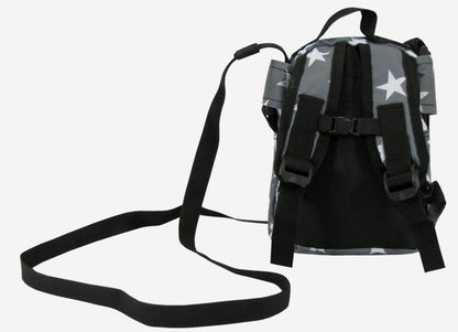 Kristen Whang Nylon Mini Small 2 Zip Pockets Adjustable Straps Bags Backpack-Lepoard-