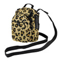 Kristen Whang Nylon Mini Small 2 Zip Pockets Adjustable Straps Bags Backpack-Lepoard-