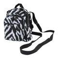 Kristen Whang Nylon Mini Small 2 Zip Pockets Adjustable Straps Bags Backpack-Zebra-