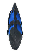 Large Big Reusable Grocery Shopping Tote Bags Zippered Heavy Duty 20 X 15inch-Royal/Black- 4 image