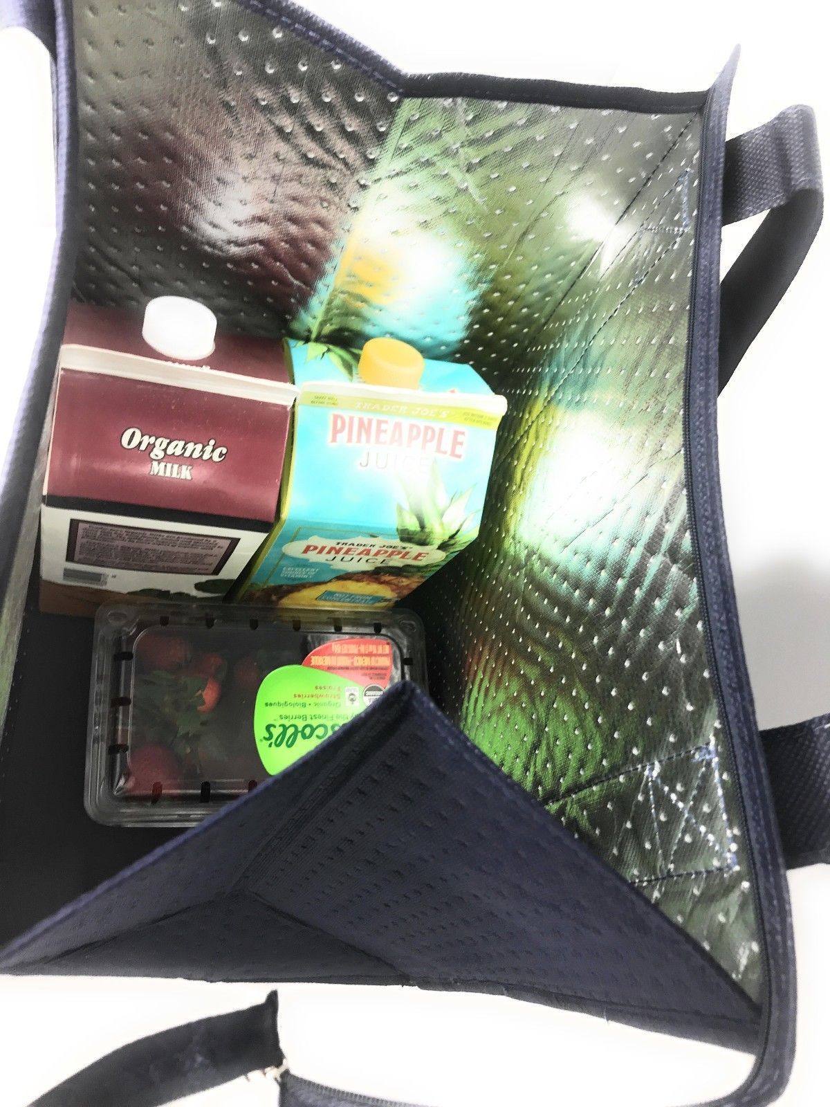 Large Big Thermo Insulated Reusable Grocery Shopping Tote Bags Lunch Cooler Box-BLACK-