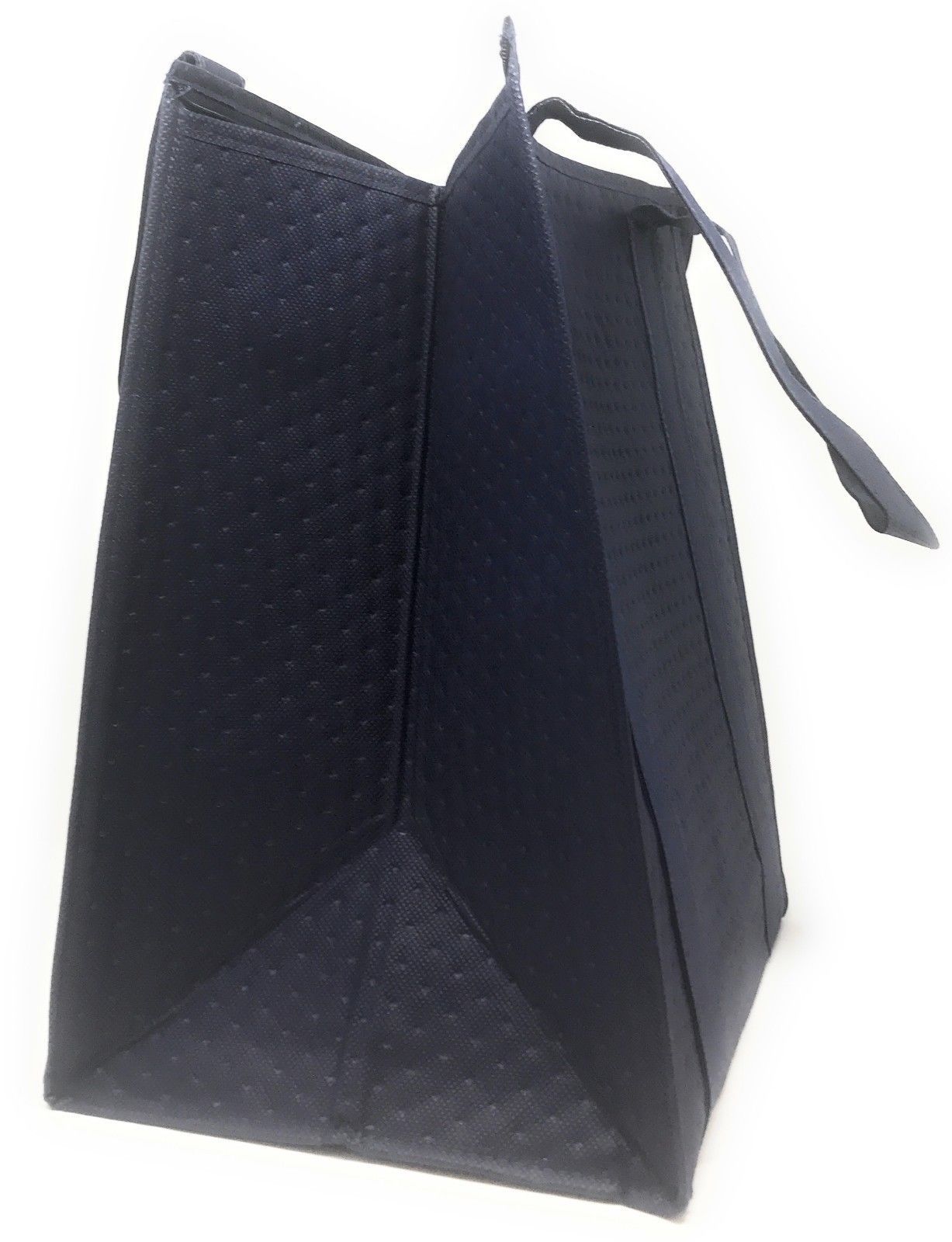 Large Big Thermo Insulated Reusable Grocery Shopping Tote Bags Lunch Cooler Box-BLACK-