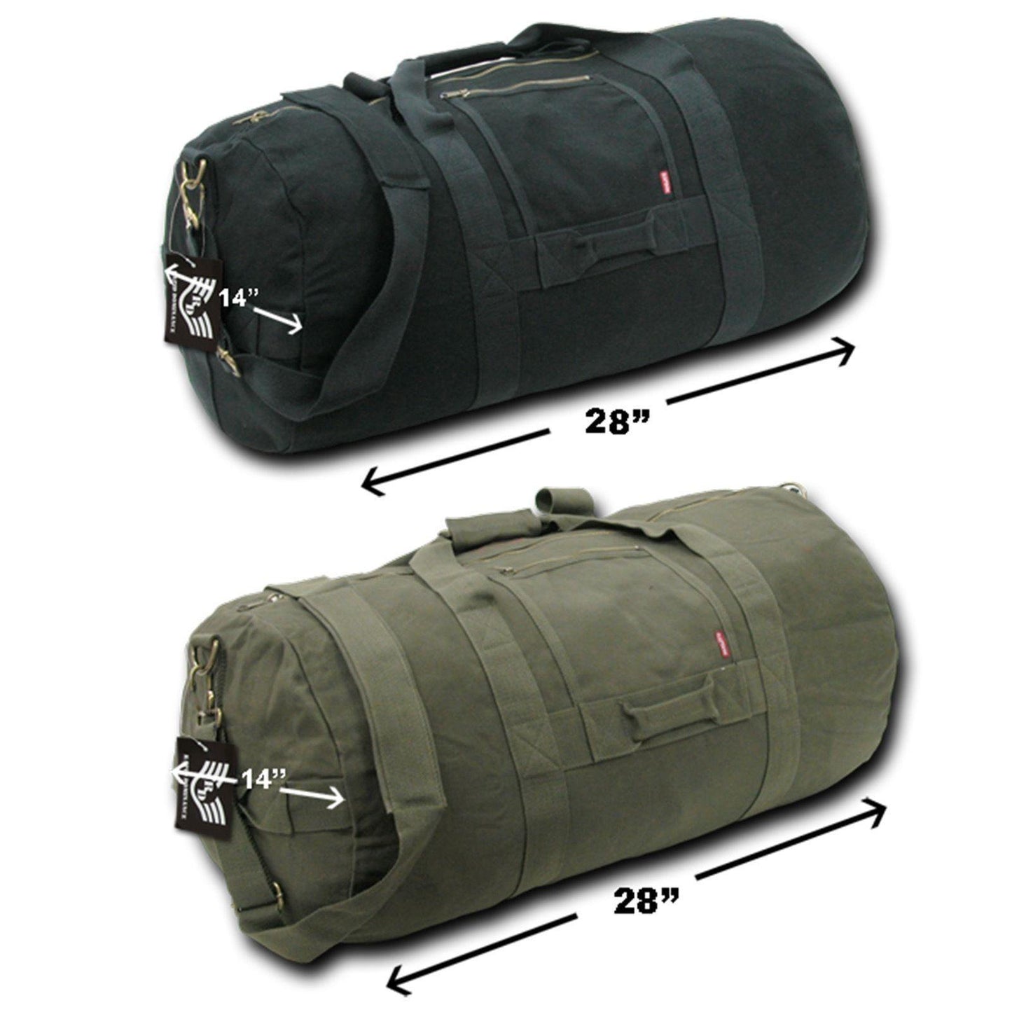 28inch Large Duffle Bags Backpack Rucksack Heavy Duty Canvas Cotton Luggage 70L-Olive-
