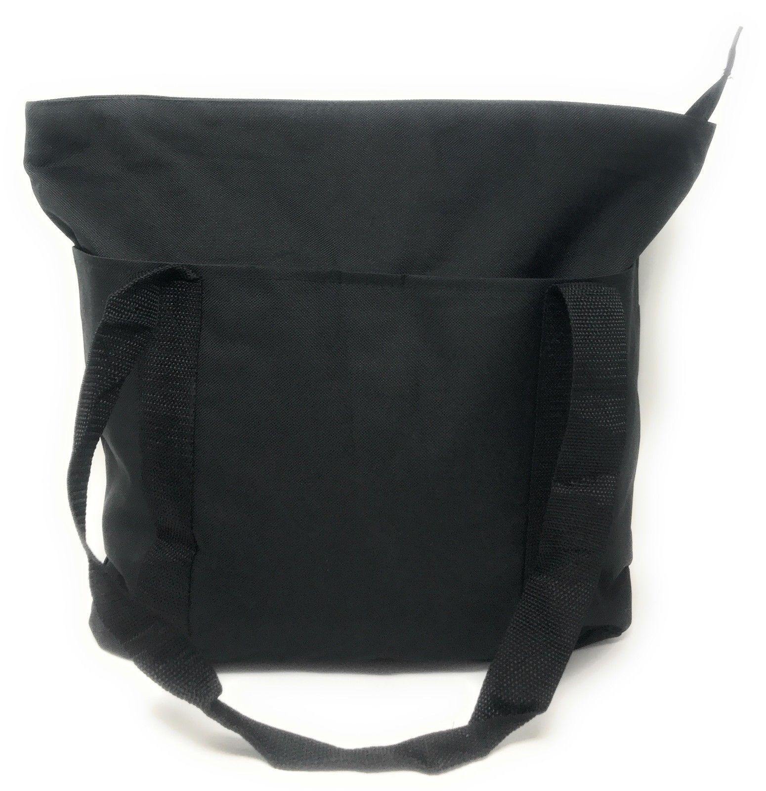 Large Big Reusable Grocery Shopping Bags Totes Outer Pocket Zippered Gym Travel-Royal / Black-