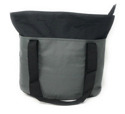 Large Big Reusable Grocery Shopping Bags Totes Outer Pocket Zippered Gym Travel-Royal / Black-
