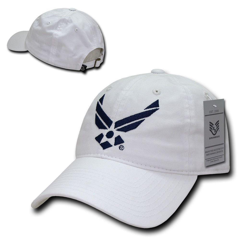Rapid Dominance Relaxed Cotton Law Enforcement Military Low Crown Caps Hats-Air Force - Navy-