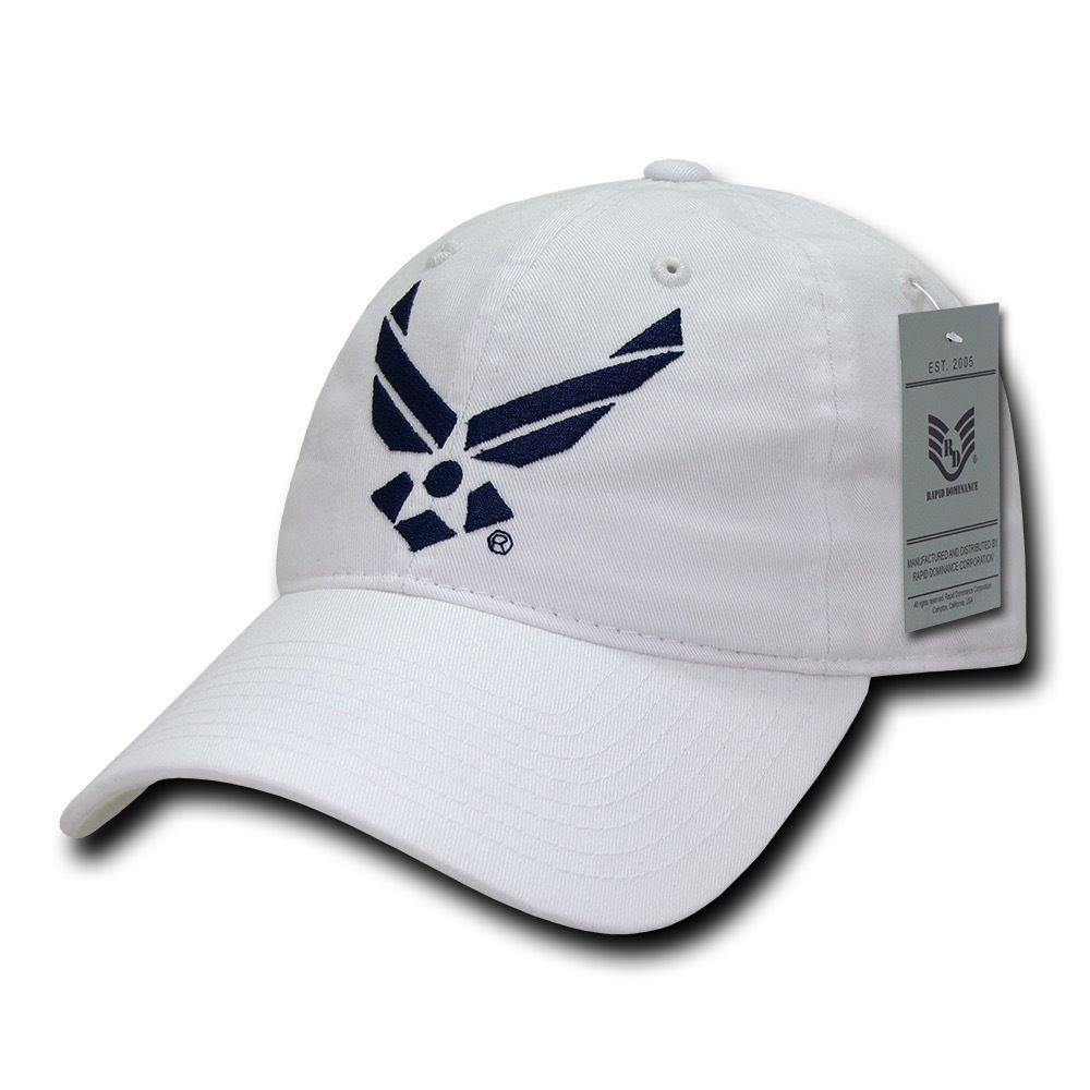 Rapid Dominance Relaxed Cotton Law Enforcement Military Low Crown Caps Hats-Air Force - Navy-
