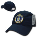 Rapid Dominance Relaxed Cotton Law Enforcement Military Low Crown Caps Hats-Air Force - Navy-