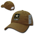 Rapid Dominance Relaxed Cotton Law Enforcement Military Low Crown Caps Hats-Army- Coyote-