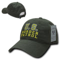 Rapid Dominance Relaxed Cotton Law Enforcement Military Low Crown Caps Hats-Border - Olive-
