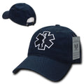 Rapid Dominance Relaxed Cotton Law Enforcement Military Low Crown Caps Hats-EMT - NAVY-