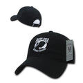 Rapid Dominance Relaxed Cotton Law Enforcement Military Low Crown Caps Hats-POW - Black-