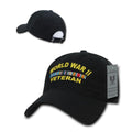 Rapid Dominance Relaxed Cotton Law Enforcement Military Low Crown Caps Hats-WWW- Black-