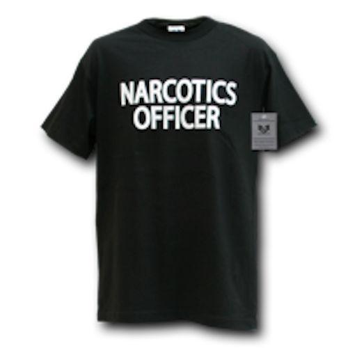 Law Enforcement Police Swat Security Narcotics Fire Department T-Shirts-Narcotics Officer - Black-Medium-