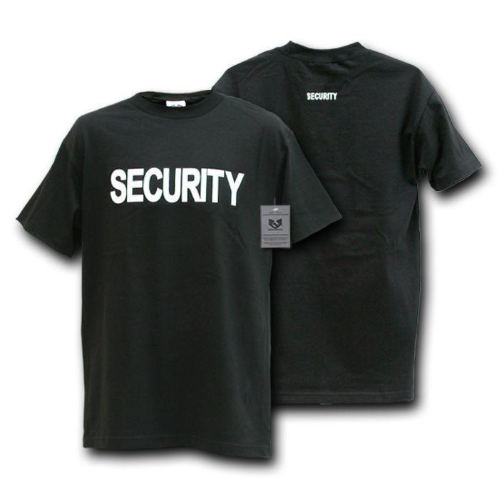 Law Enforcement Police Swat Security Narcotics Fire Department T-Shirts-Security - Black-Medium-