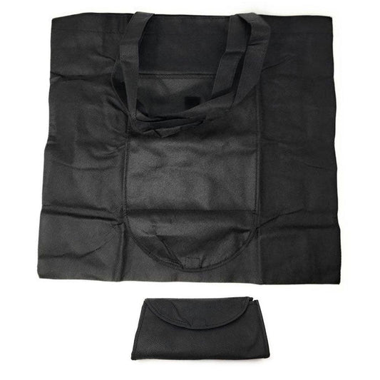 50 Lot Large Foldable Reusable Grocery Shopping Bag Totes Eco-Friendly Wholesale Bulk-BLACK-