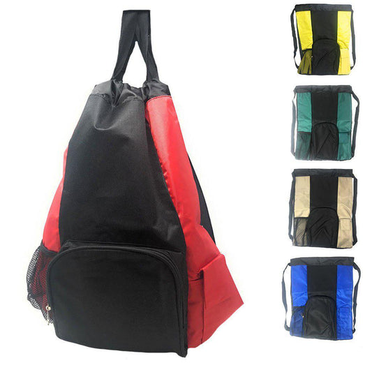 1 Dozen Drawstring Backpack Rucksack Totes Sacks Bag 14X19inch Wholesale Lot Bulk-