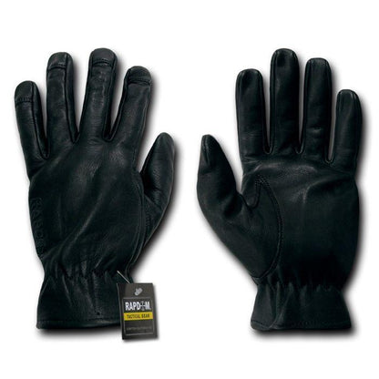 Leather Shooting Archery Tactical Patrol Work Gloves-Small-