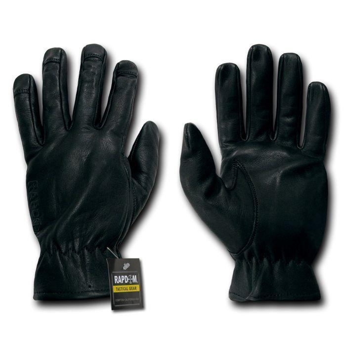 Leather Shooting Archery Tactical Patrol Work Gloves-Small-