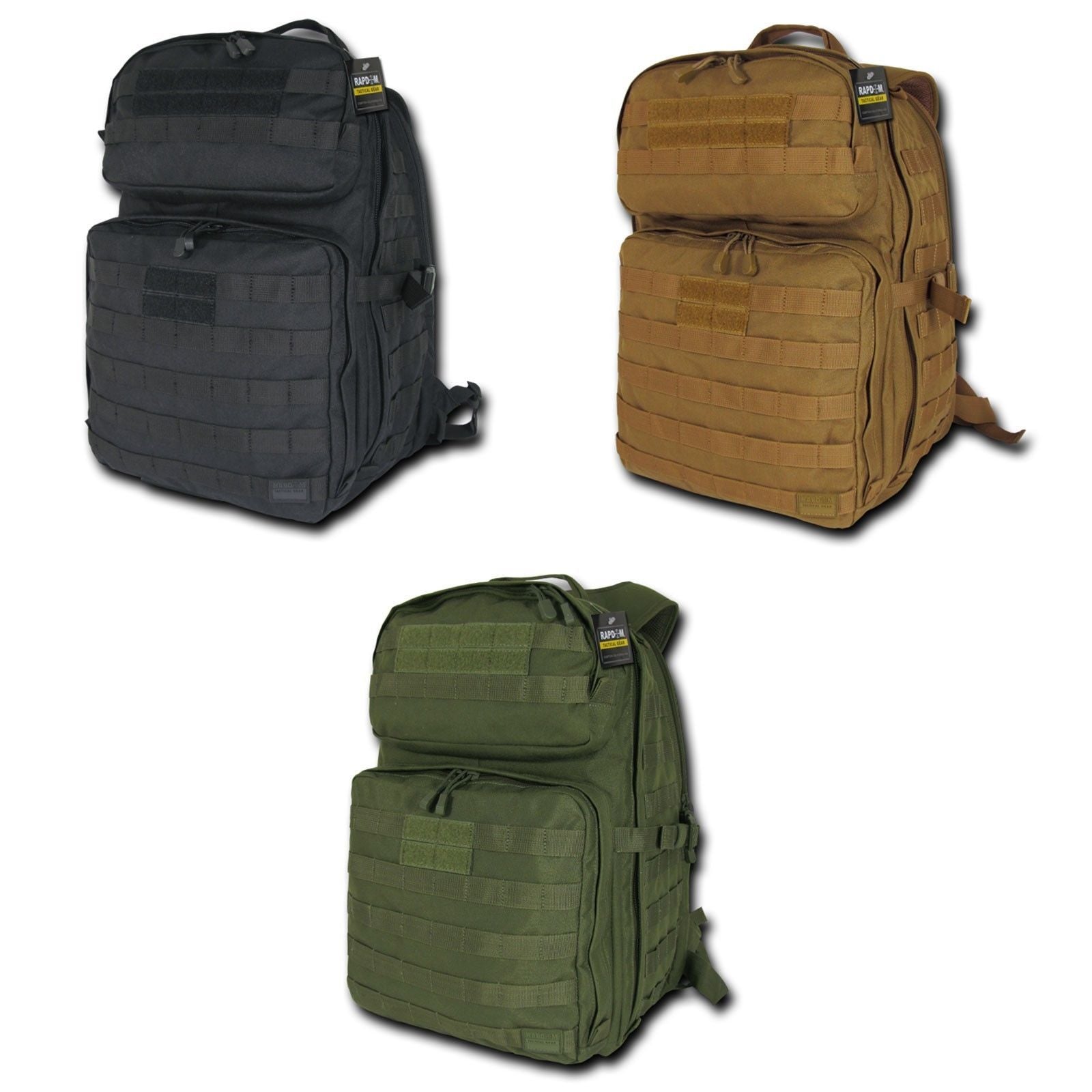 Lethal 24,1 Day Assault Tactical Pack Bag Military Army Hiking Camping Backpack-Lethal 24 - Black-