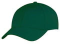 Light Weight Brushed Cotton 6 Panel Low Crown Baseball Polo Caps Hats-DARK GREEN-