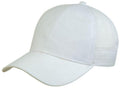 Light Weight Brushed Cotton Mesh Trucker Baseball Hats Caps Snap Closure-WHITE-
