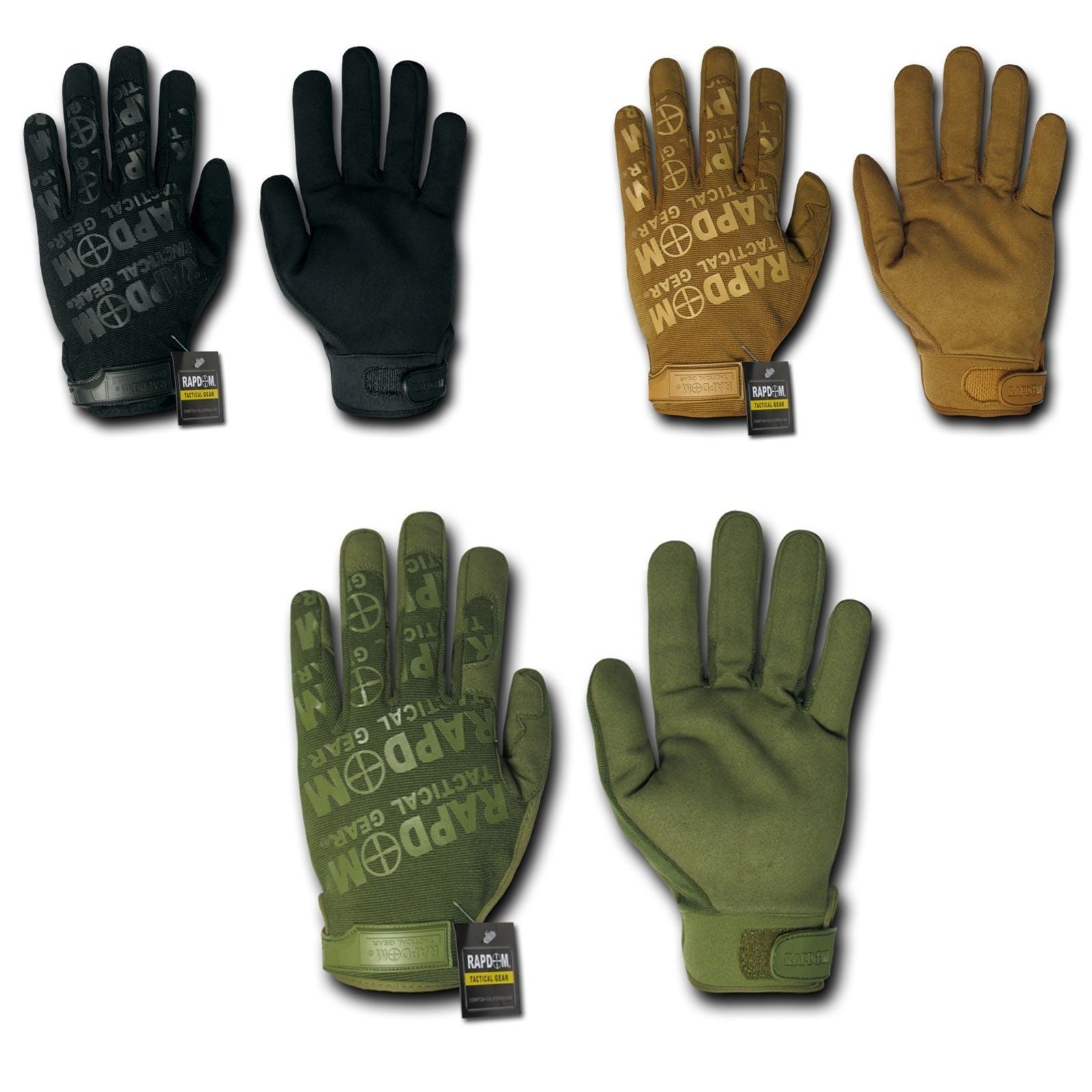 Lightweight Mechanics Work Motorcycle Bike Riding Gloves-Black-Small-